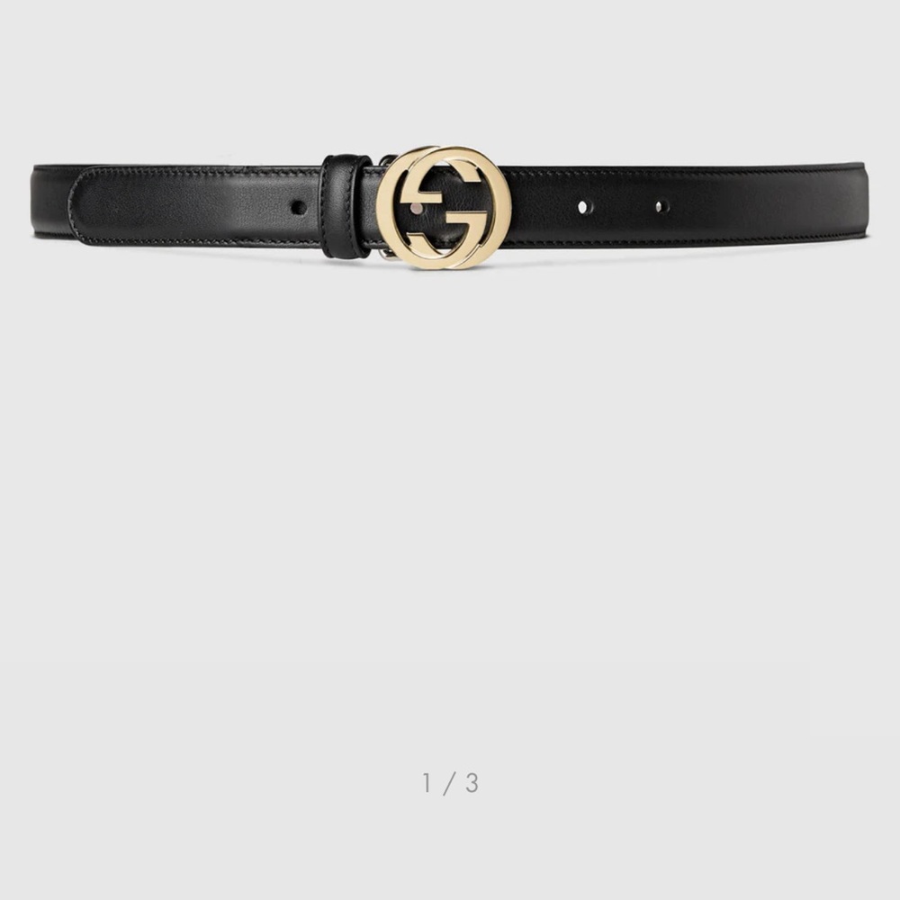 Gucci Interlocking Belt; Worn; Some Scratches On The … Gem